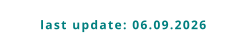 last update: 06.09.2026